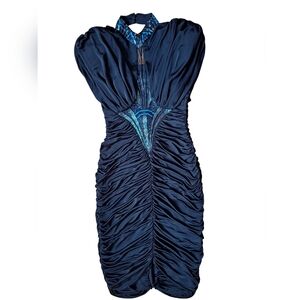 CASADEI VINTAGE  NIGT DRESS ELEGANT BLACK GARMENT SIZE 6 MADE USA